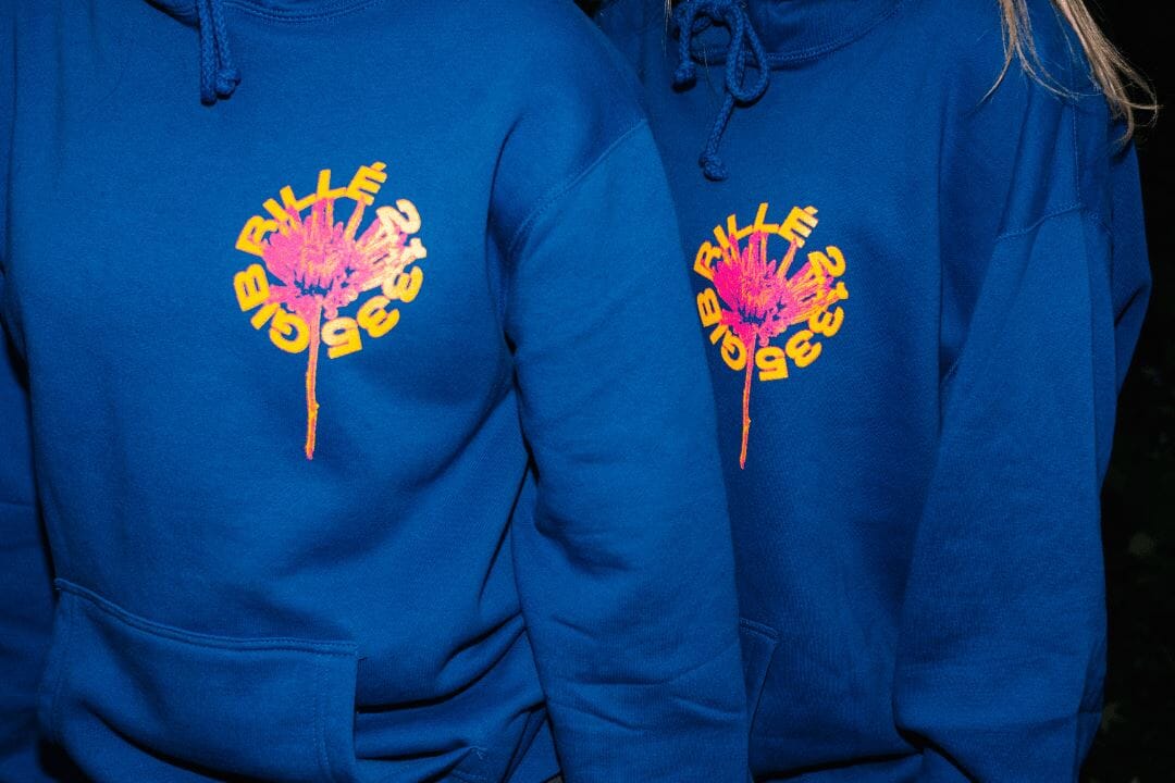 Gib Rillé Heavyweight Hoodie, bedruckt in Lüneburg, Streetwear aus Deutschland, blauer Hoodie