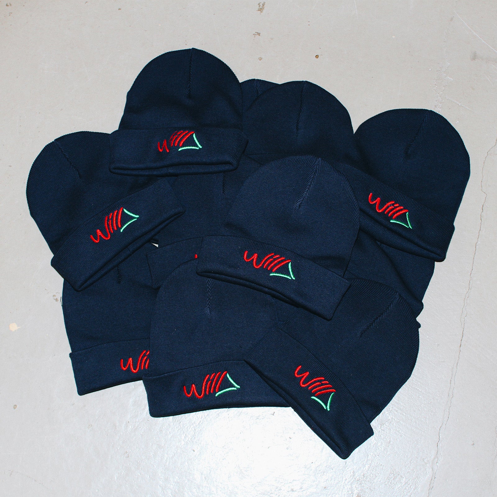 Bestickte Blaue Mütze aus Lüneburg - Stanley Stella bestickt