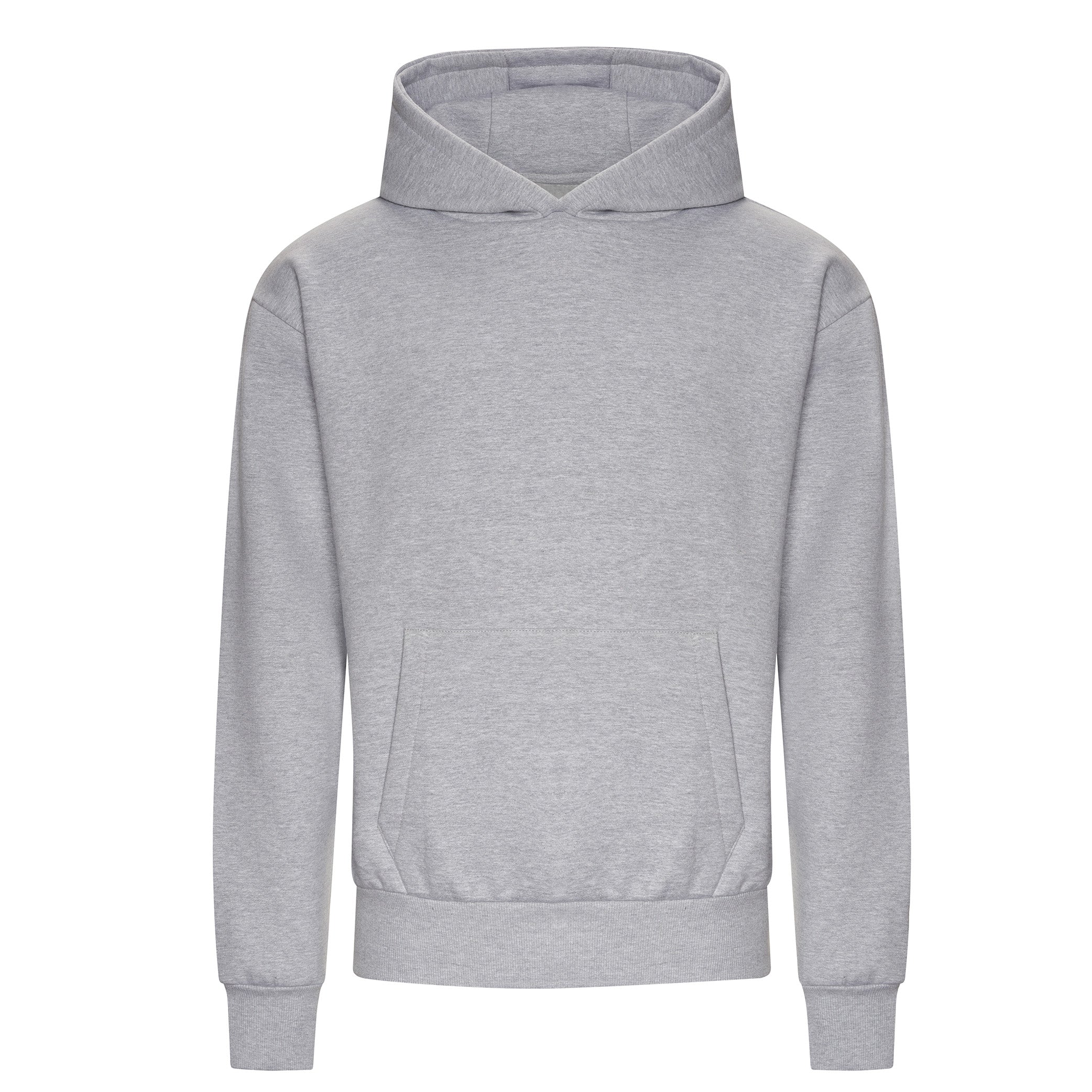 Blanko Abitur-Hoodie aus robustem Material – ideal für individuelle Gestaltung - heathergrey