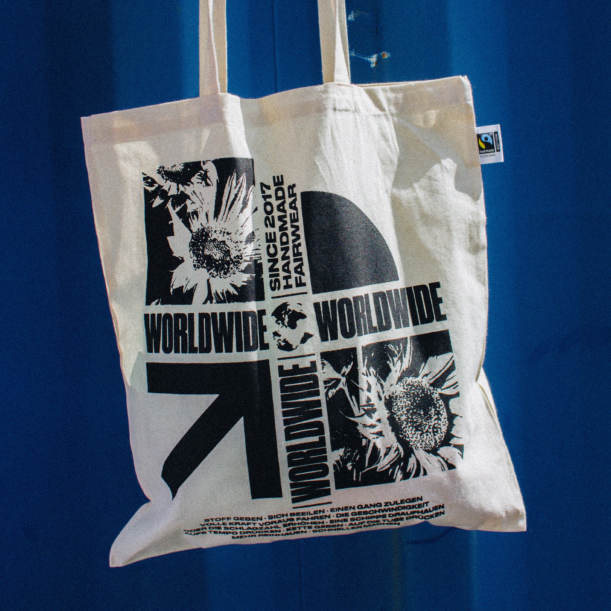 Gib Rillé Arrow Beutel - beiger Beutel mit Grafik Print