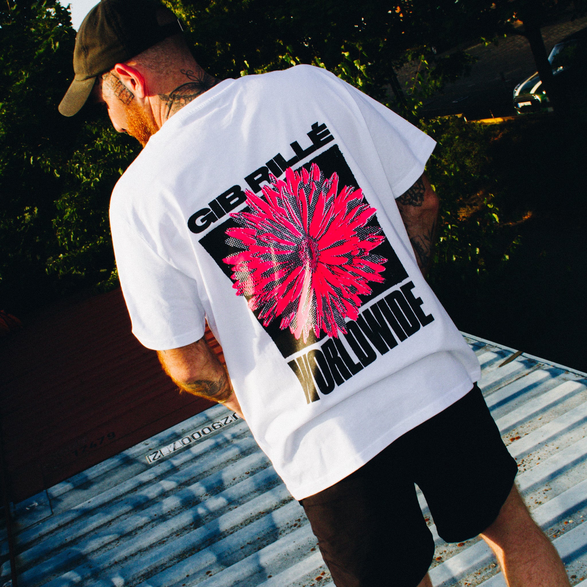 Flower Pink T-Shirt Backprint