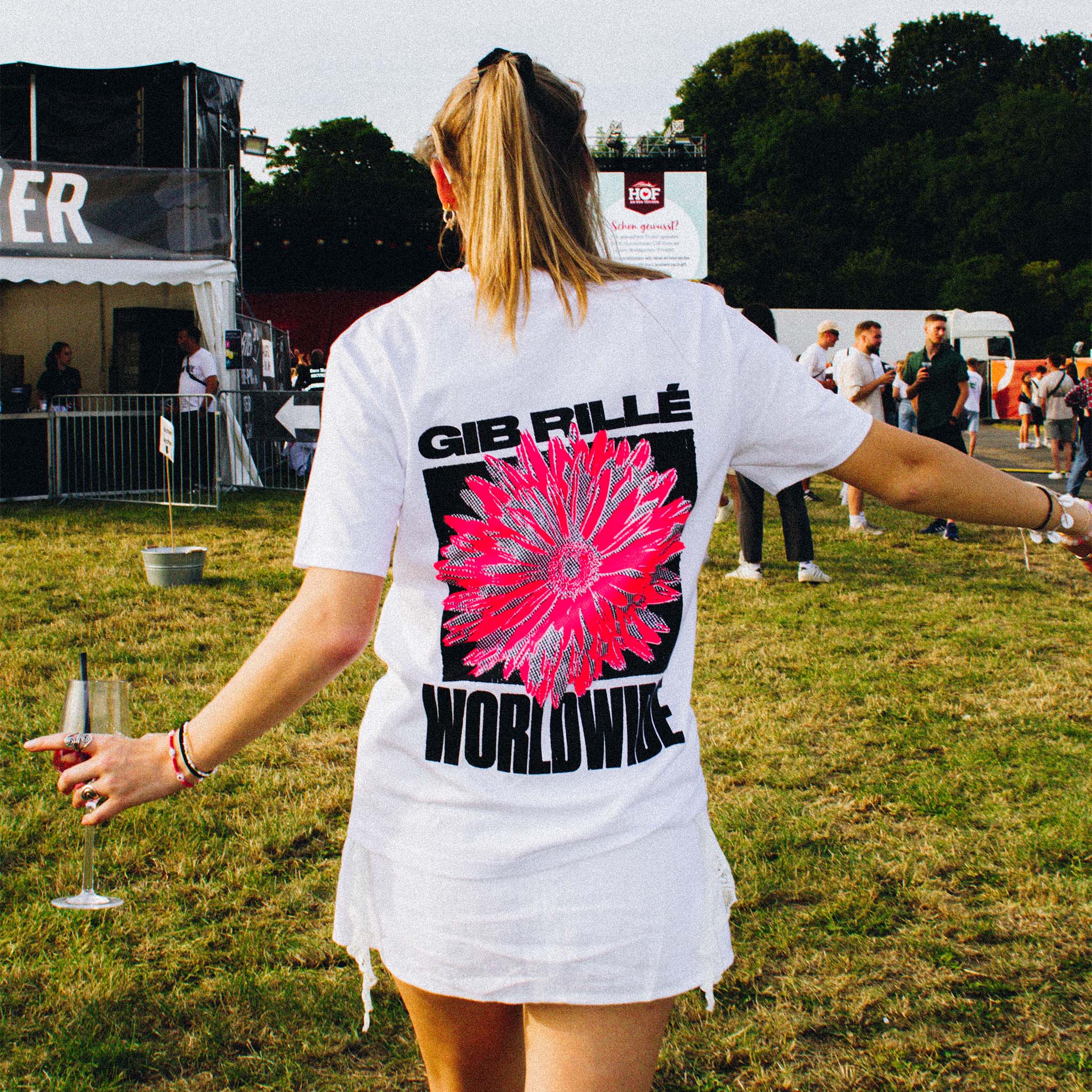 Gib Rillé Flower Pink T-Shirt