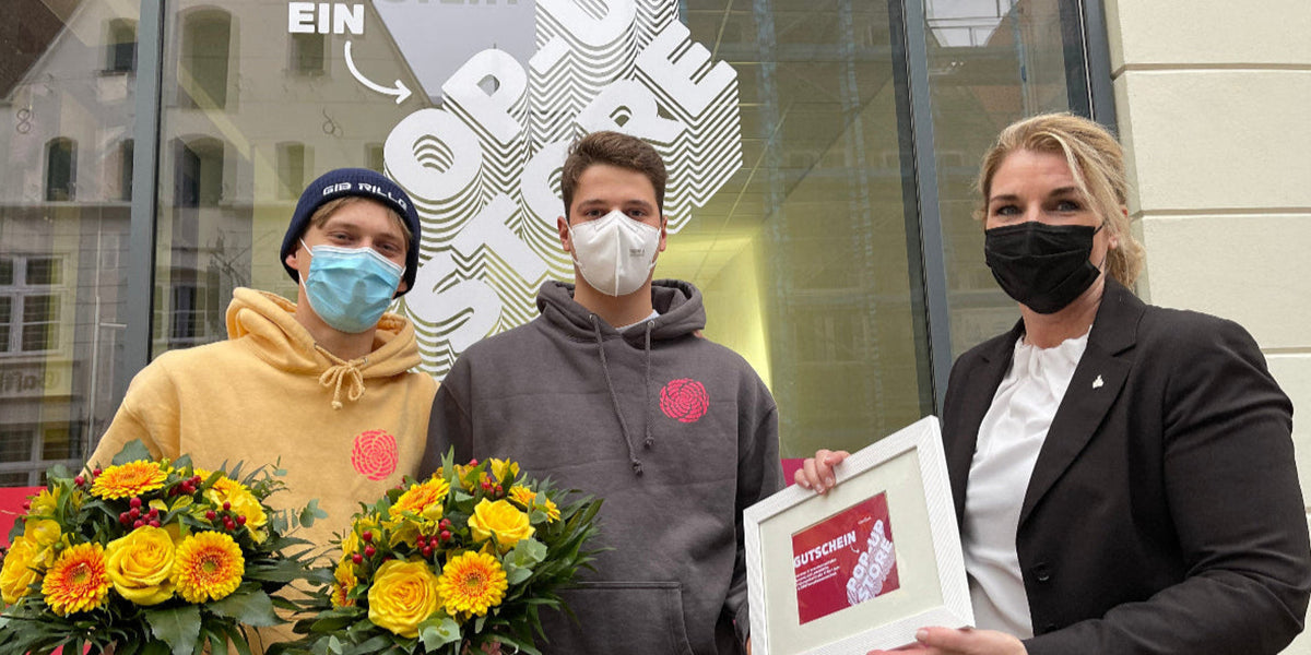 Gib Rillé Gründer Kilian Anton, Leo Leue und Klaudia Kalisch