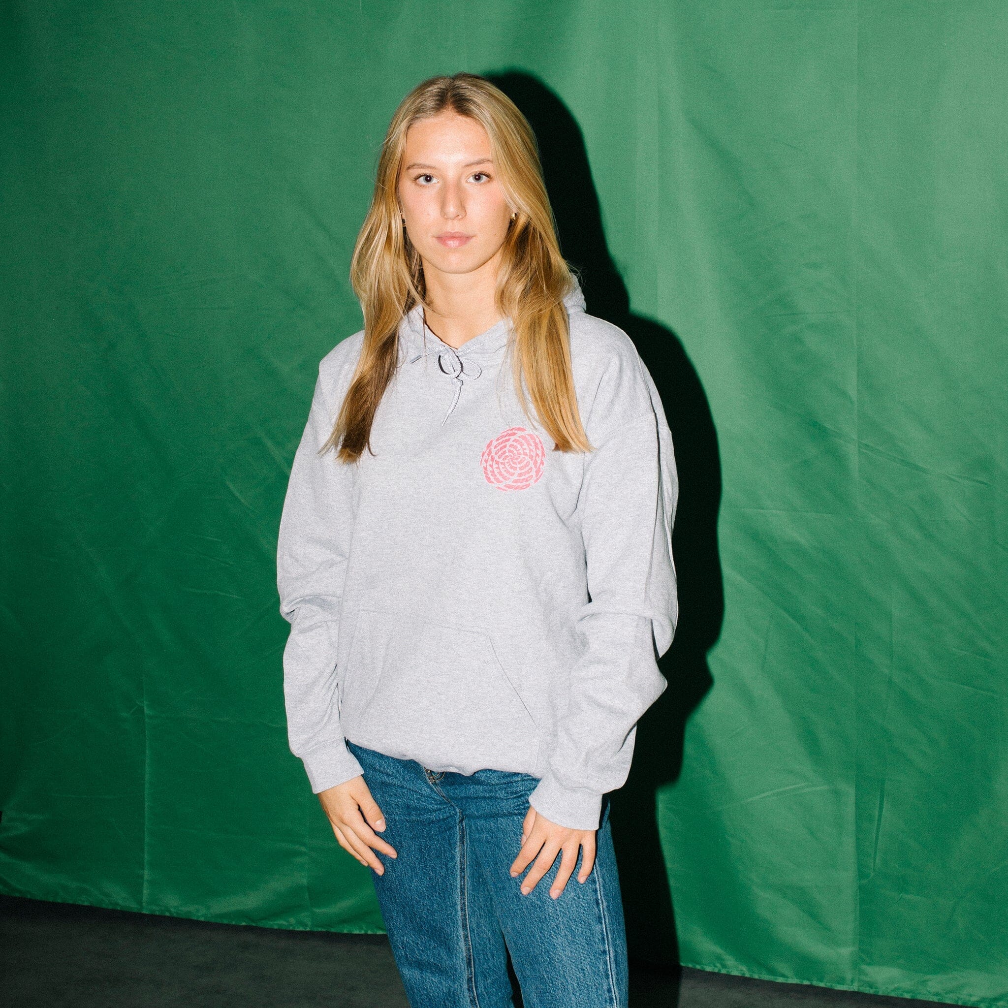 Gib Rillé - Illusion Hoodie - Siebdruck - Kinetic Typography Hoodie - Front Ansicht