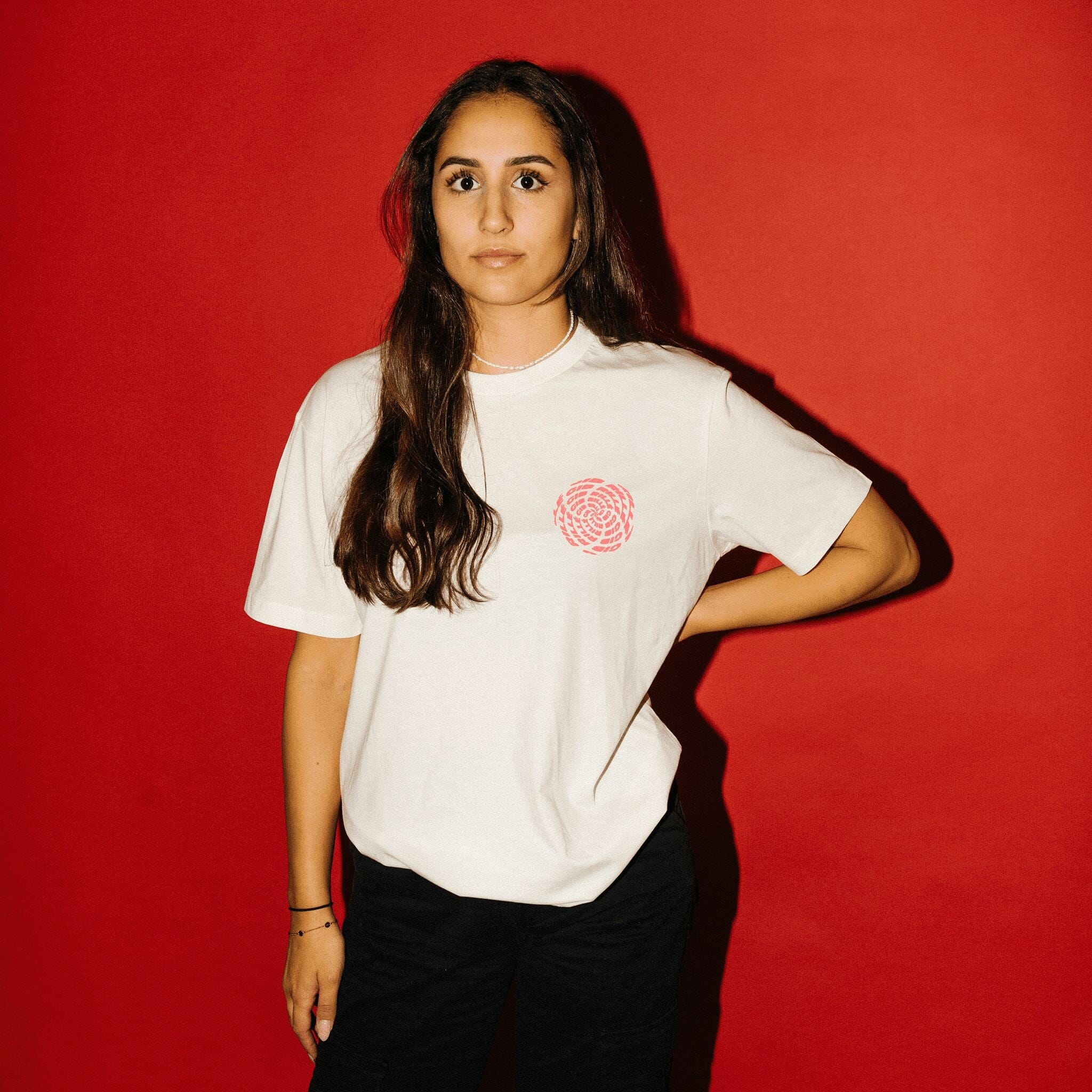 Gib Rillé Illusion Graphic T-Shirt Heavyweight Fairtrade Nachhaltigbedruck aus Lüneburg Siebdruck Streetwear Deutschland Fairtrade Basic T-Shirt Oversized T-Shirt White T-Shirt