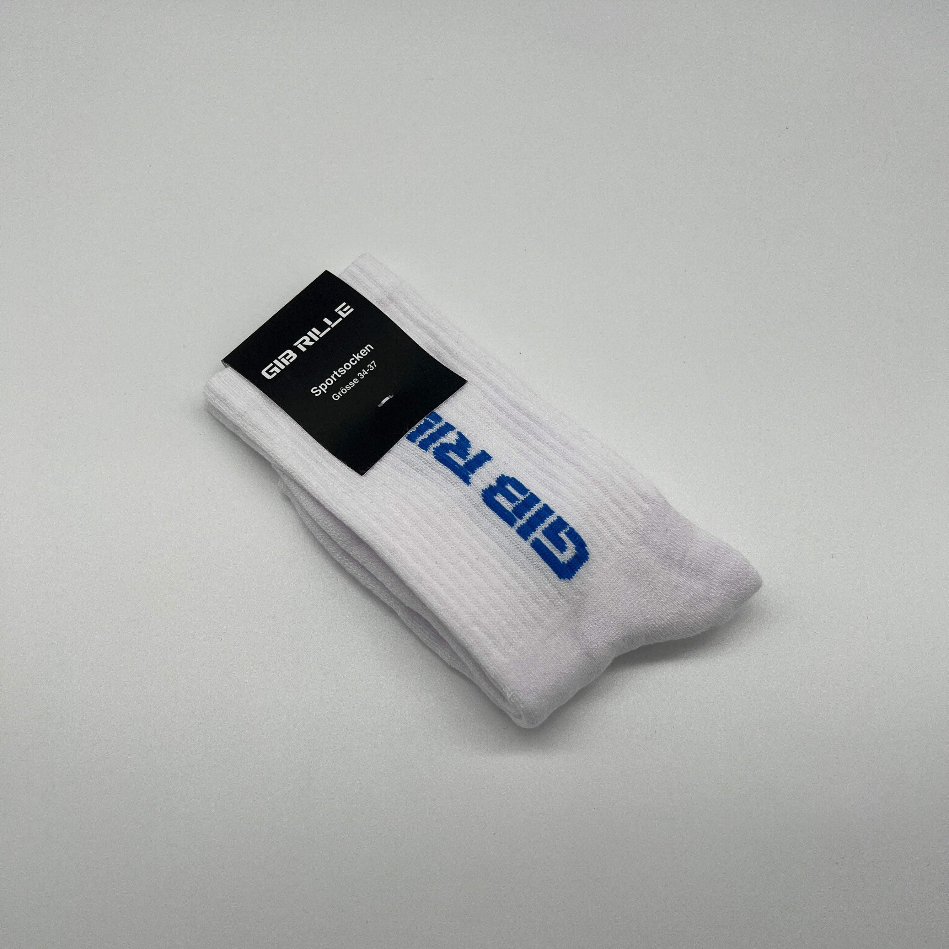 Gib Rillé - Tennissocken - Neu - Blauer Stick - Sportsocken - Bmx Socken - Skatesocken