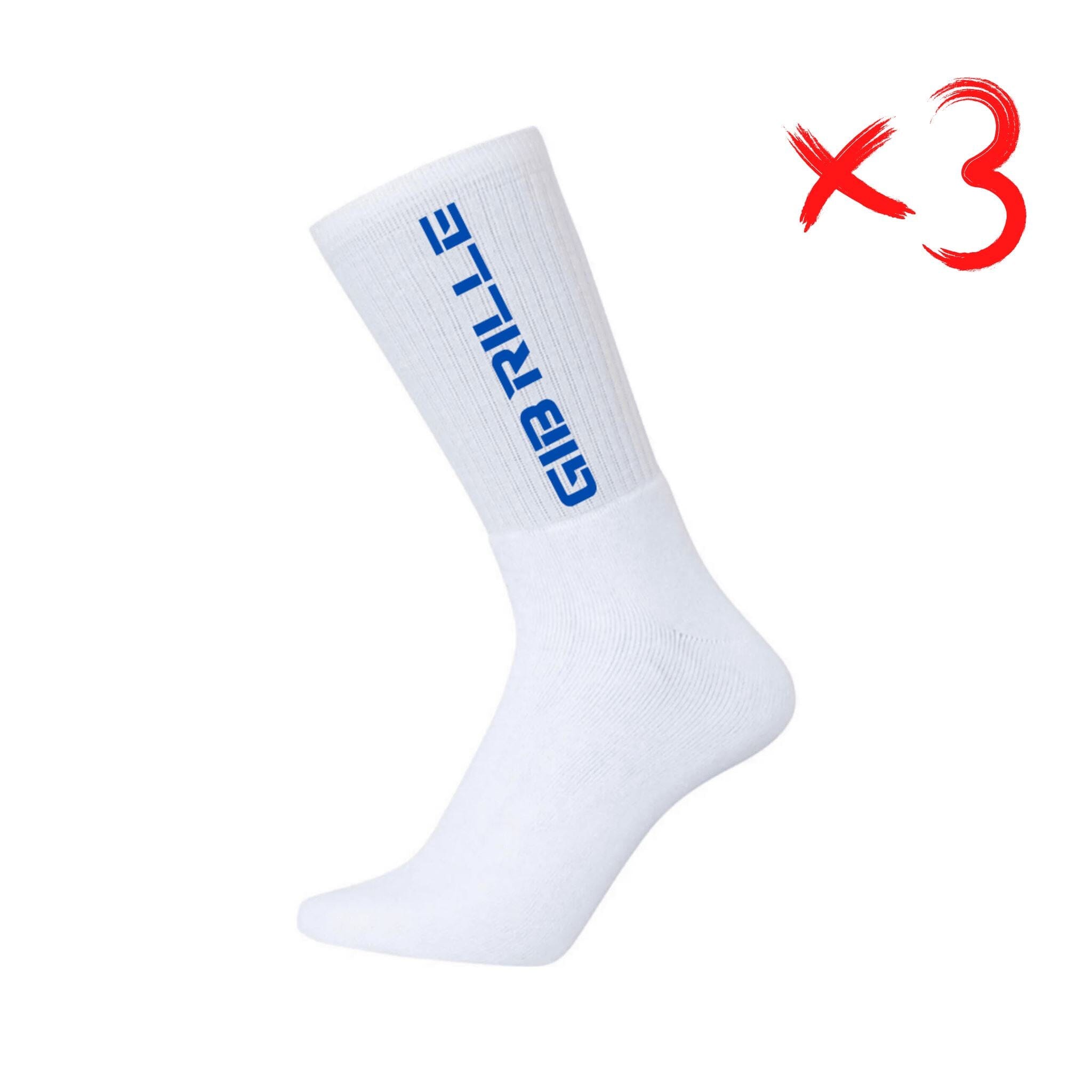 Gib Rillé - Tennissocken - Neu - Blauer Stick - Sportsocken - Bmx Socken - Skatesocken