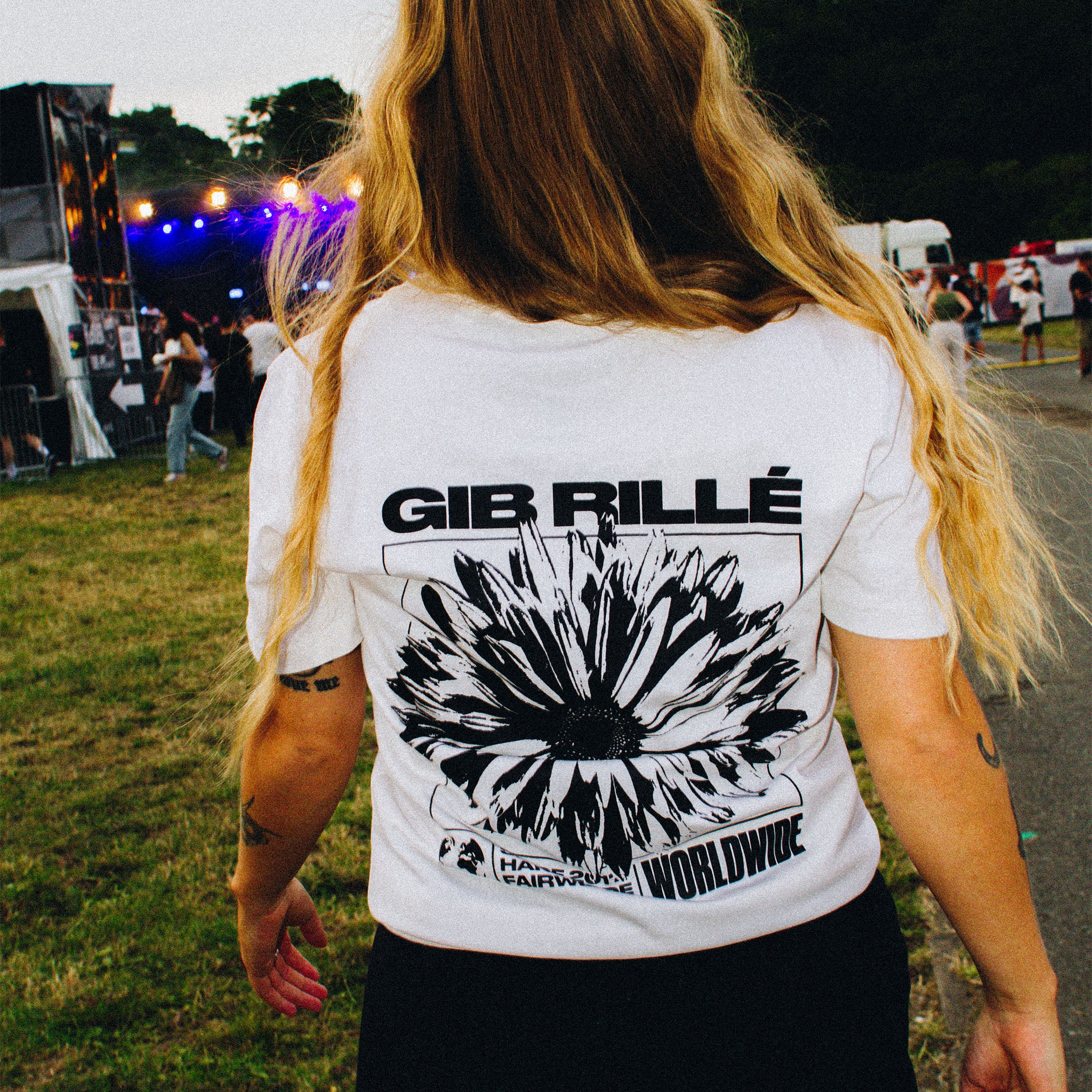 Gib Rillé Box-Flower T-Shirt