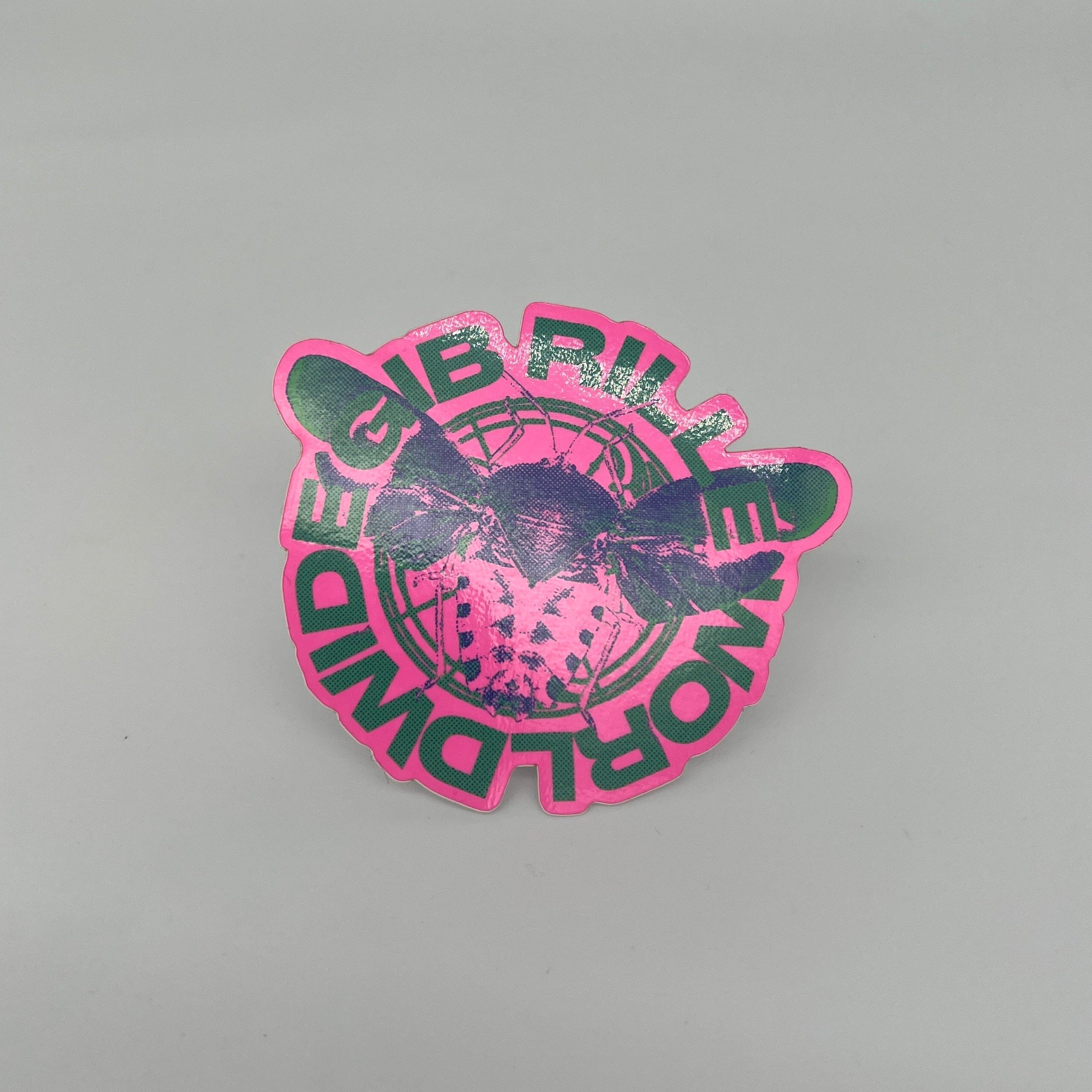 Gib Rillé Käfer Sticker Aufkleber fluoreszierender Neon-Farbe